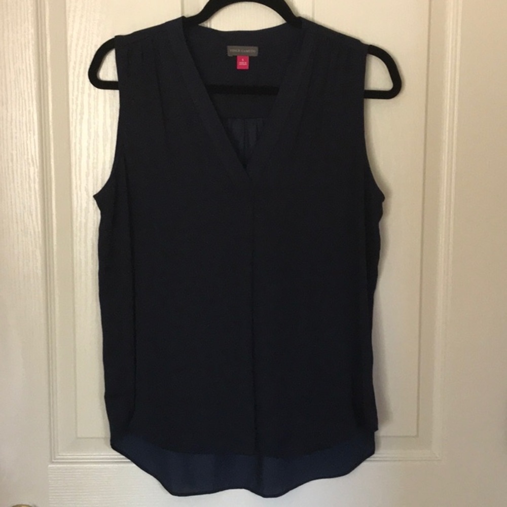 Vince Camuto Sleeveless Satin Blouse
